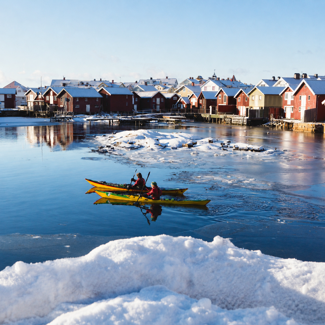 Winter Kayaking Sweden